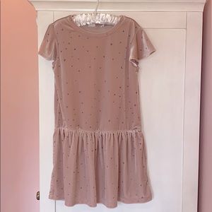 Gap Kids Soft Velour Dropped Waist Dress